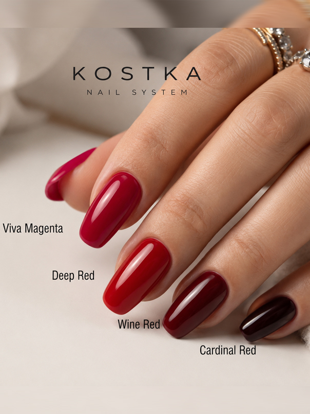 Kostka Polish Gel Color Deep Red 15 ML - Image 3