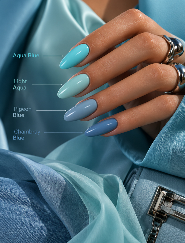 Kostka Polish Gel Color Light Aqua 15 ml - Image 2