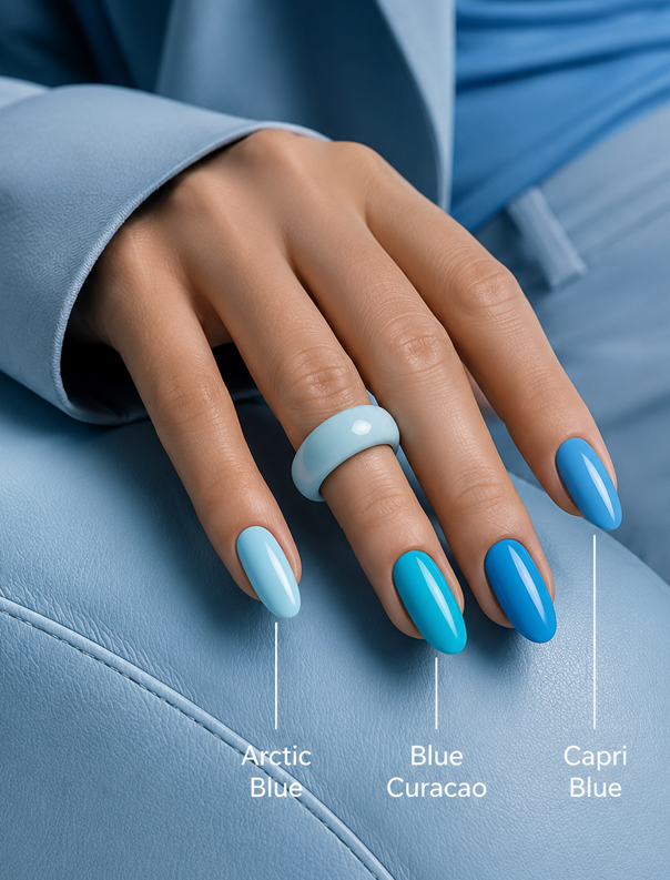 Kostka Polish Gel Color Capri Blue 15ml - Image 2