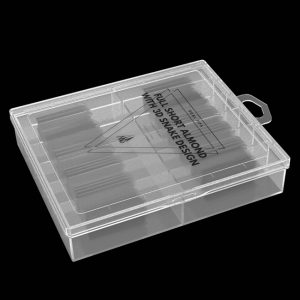 Dual Tips - Short Almond with 3D Snake Design