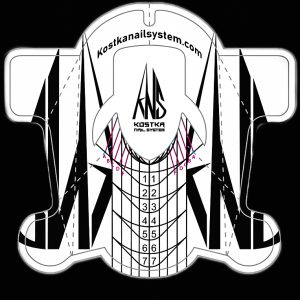 Kostka  Studio  Nail  Forms - S  -  PVC  500  kom