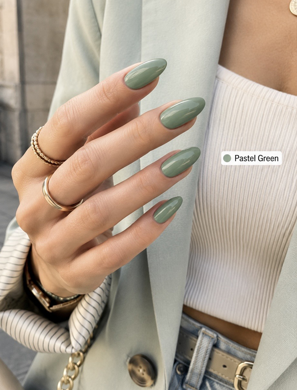 Kostka Polish Gel Color Pastel Green 15 ml - Image 2