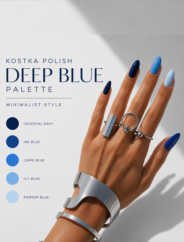 Kostka Polish Gel Color Celestial Navy 15ml - Image 2